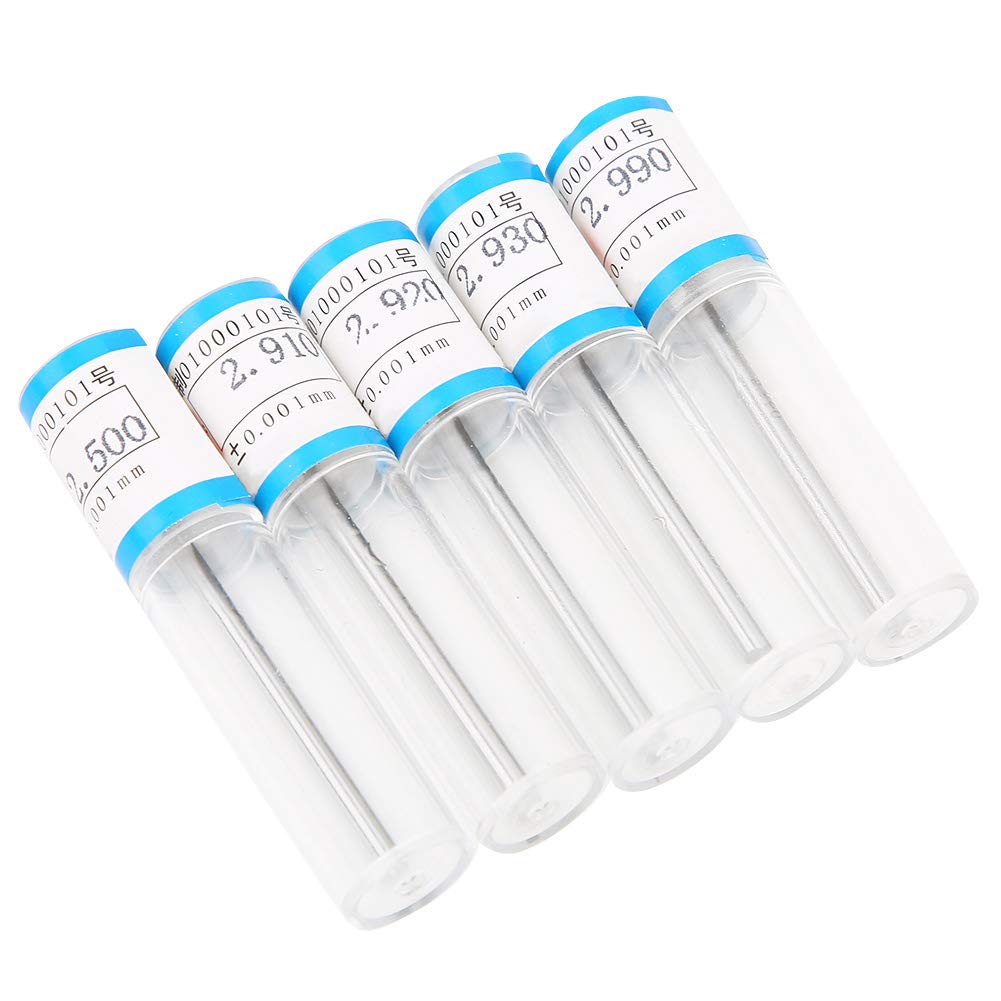 Set di calibri a perno e spina in acciaio 0,001 mm 50 pezzi 2,5-2,99 mm