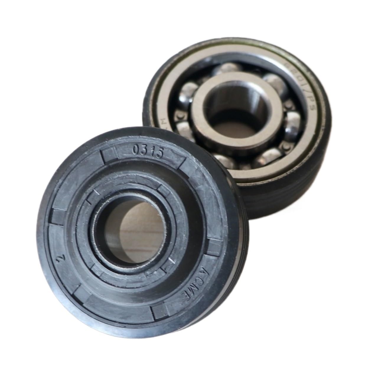 GAXELN 2 X Crankshaft Main Ball Bearings Oil Seal Set, for HUS, 137 142 36 41 Chainsaw Replacement Bearing Seal Kit