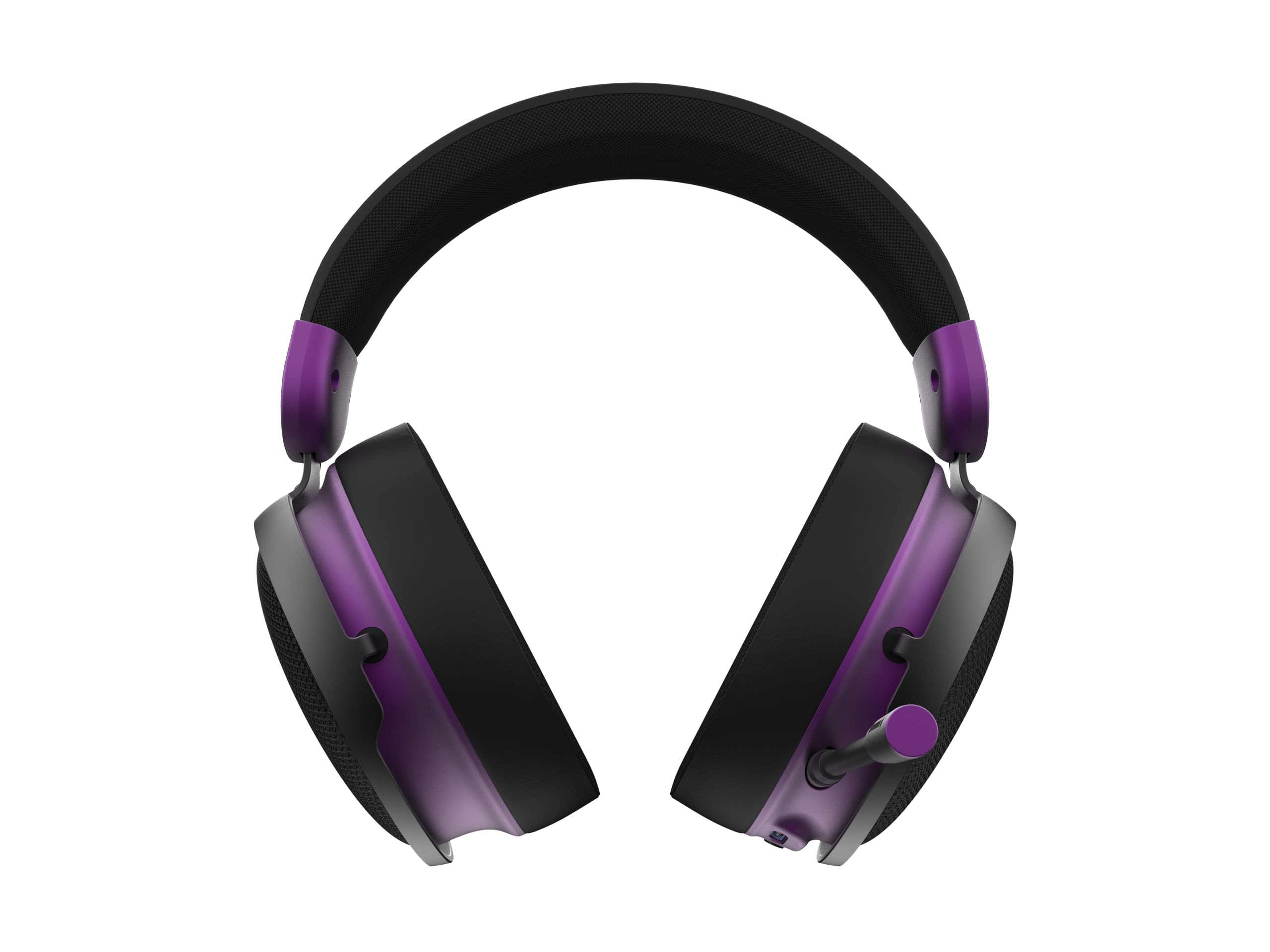 Dark Project ONE SONO - Cuffie da gioco wireless (nero/viola), cuffie over-ear, 3,5 mm, batteria 25 ore, microfono omnidirezionale staccabile, struttura in metallo (compatibili con PC, PlayStation,