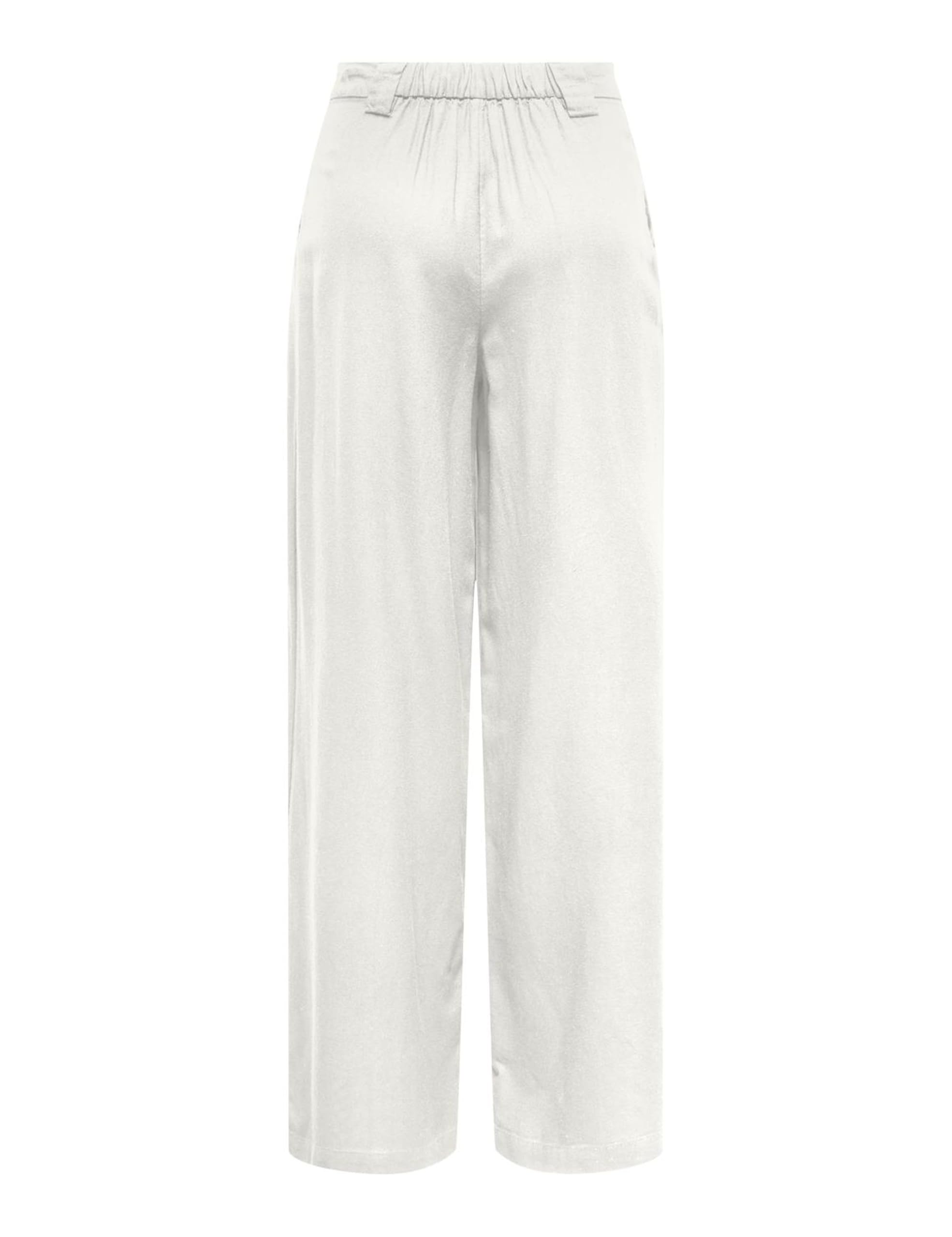 ONLY Onlsvea-Goa Mw Linen Bl Wide Cc PNT, Cloud Dancer, M / 32L