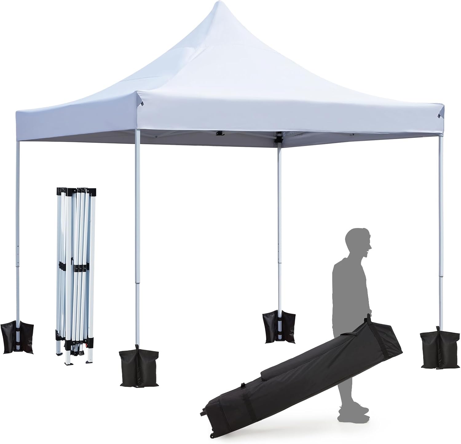 ECOTOUGE 10x10 Pop up Canopy Tent with Portable Malaysia