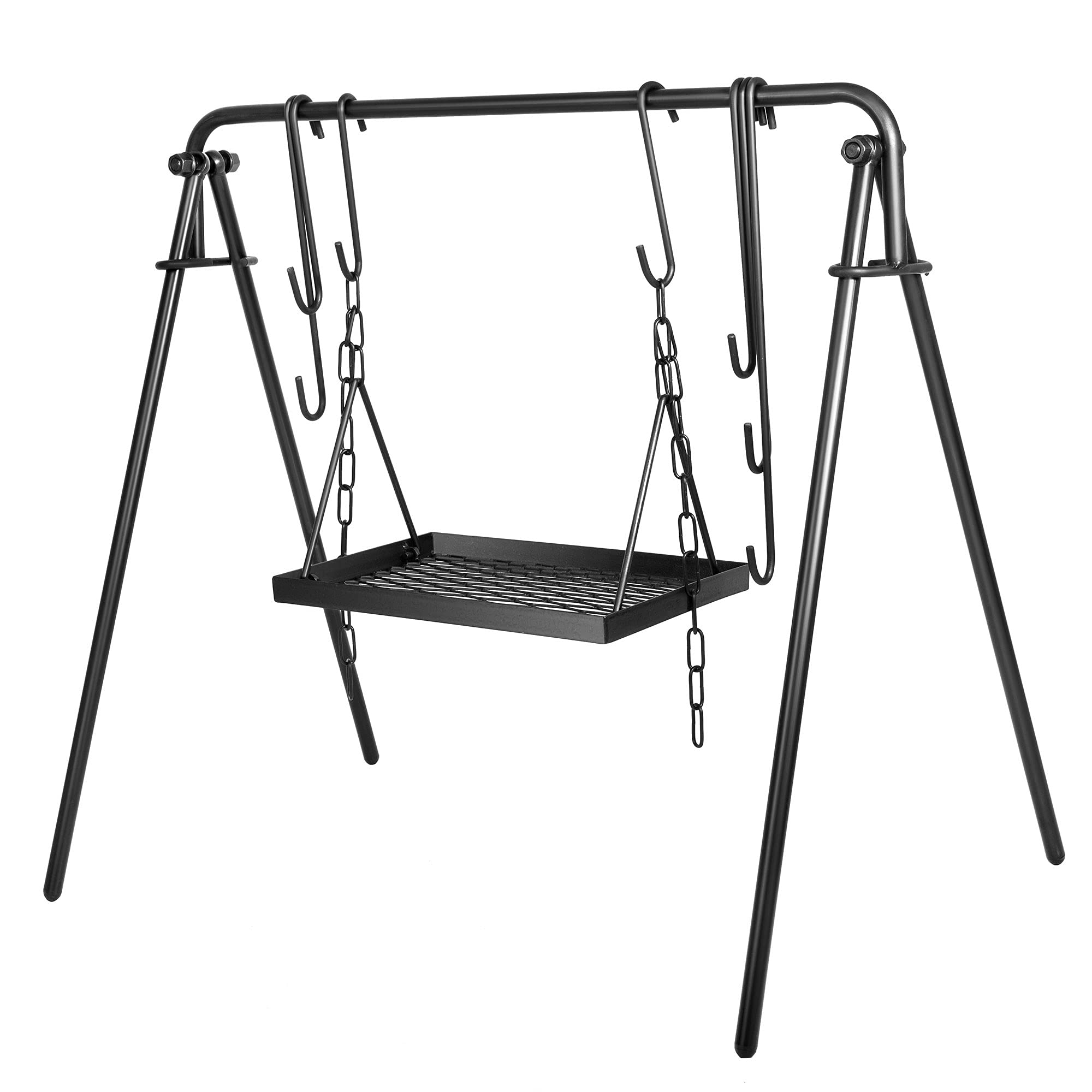 Marada 32" Grill Swing Campfire Cooking Stand BBQ Grill for Campfire