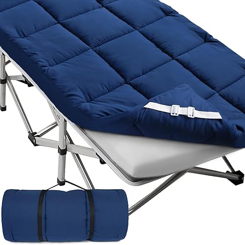 Miniatura 6 de Cubrecolchón de cuna (grosor mejorado), almohadillas acolchadas para cuna de camping, paquete de 2, solo protector de colchón suave y cómodo,