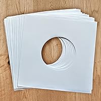 Vista 3 de BMC 50 - Fundas interiores de disco de vinilo para 7 pulgadas, 45 RPM EP Fundas de papel blanco para almacenamiento premium – Calidad de archivo