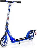 Hurtle Scooter – Scooter para adolescentes – Scooter – Scooter de 2 rodas com guidão ajustável em T – Scooter dobrável adulto com deck antiderrapante de liga