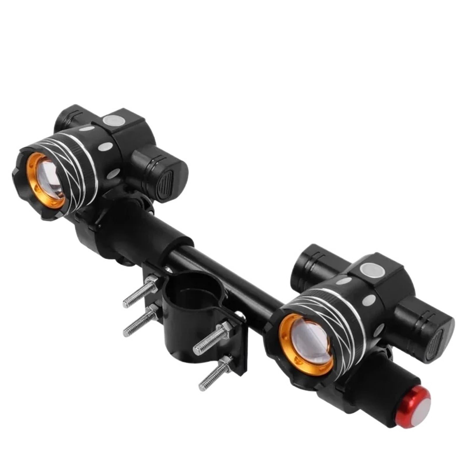 Dla MAX G30 dla Xi-aomi M365 hulajnoga elektryczna lampa LED światła USB akumulator reflektor zoomable lampa ront