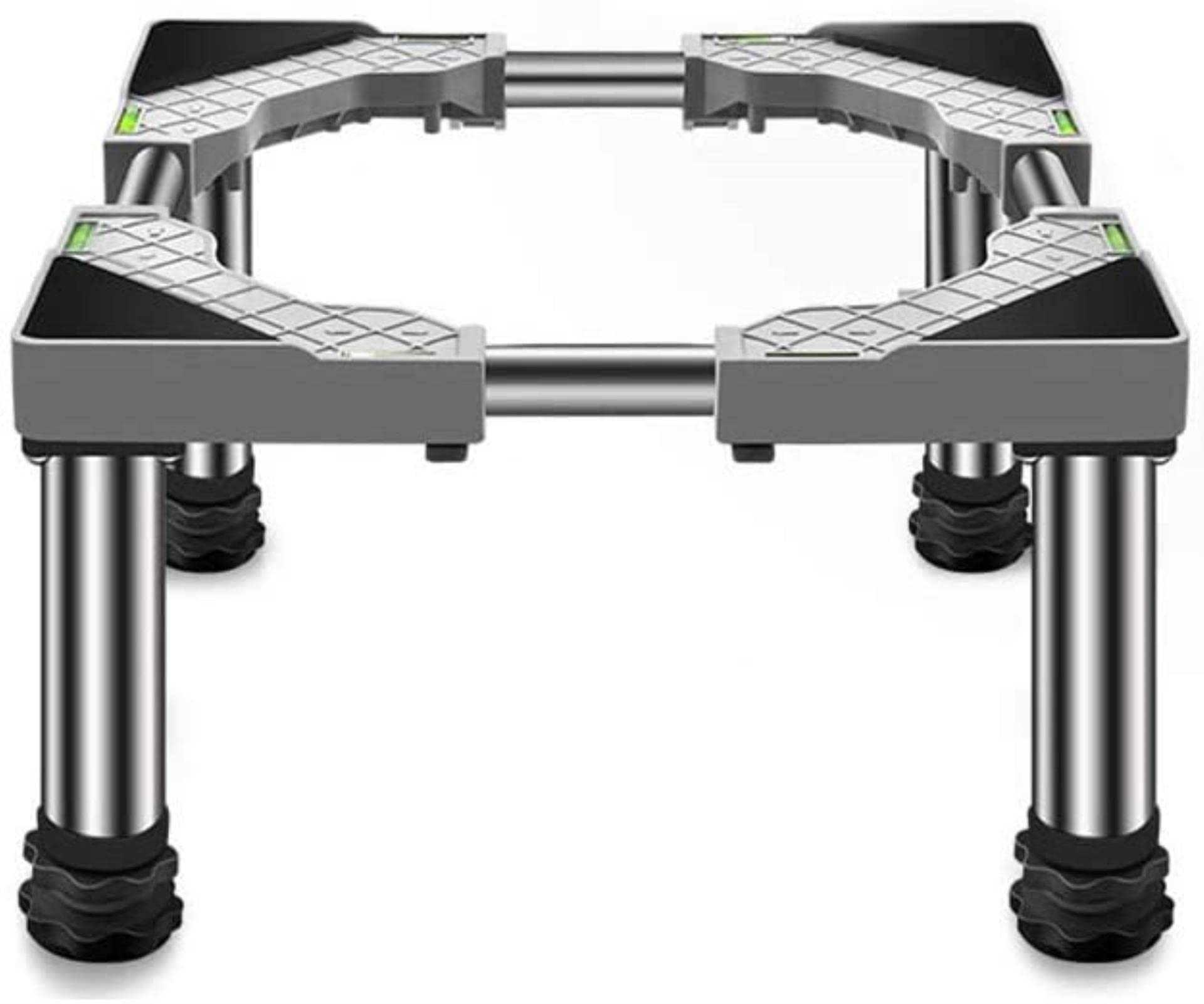 Base LavadoraBase de Soporte para Lavadora Telescópica Longitud/Ancho 45-65 cm Soportes apilables para Lavadora Secadora Soportes antivibración 4/8/12 Pies Fuertes Tambor Lavadora Base de es
