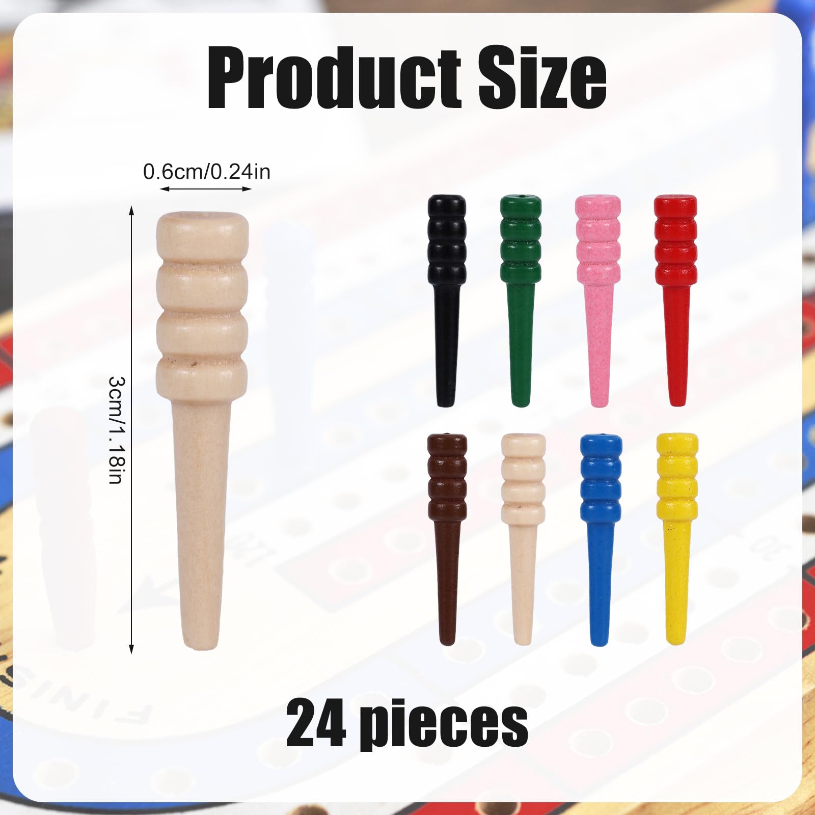 24pcs Cribbage Pegs - Image 2