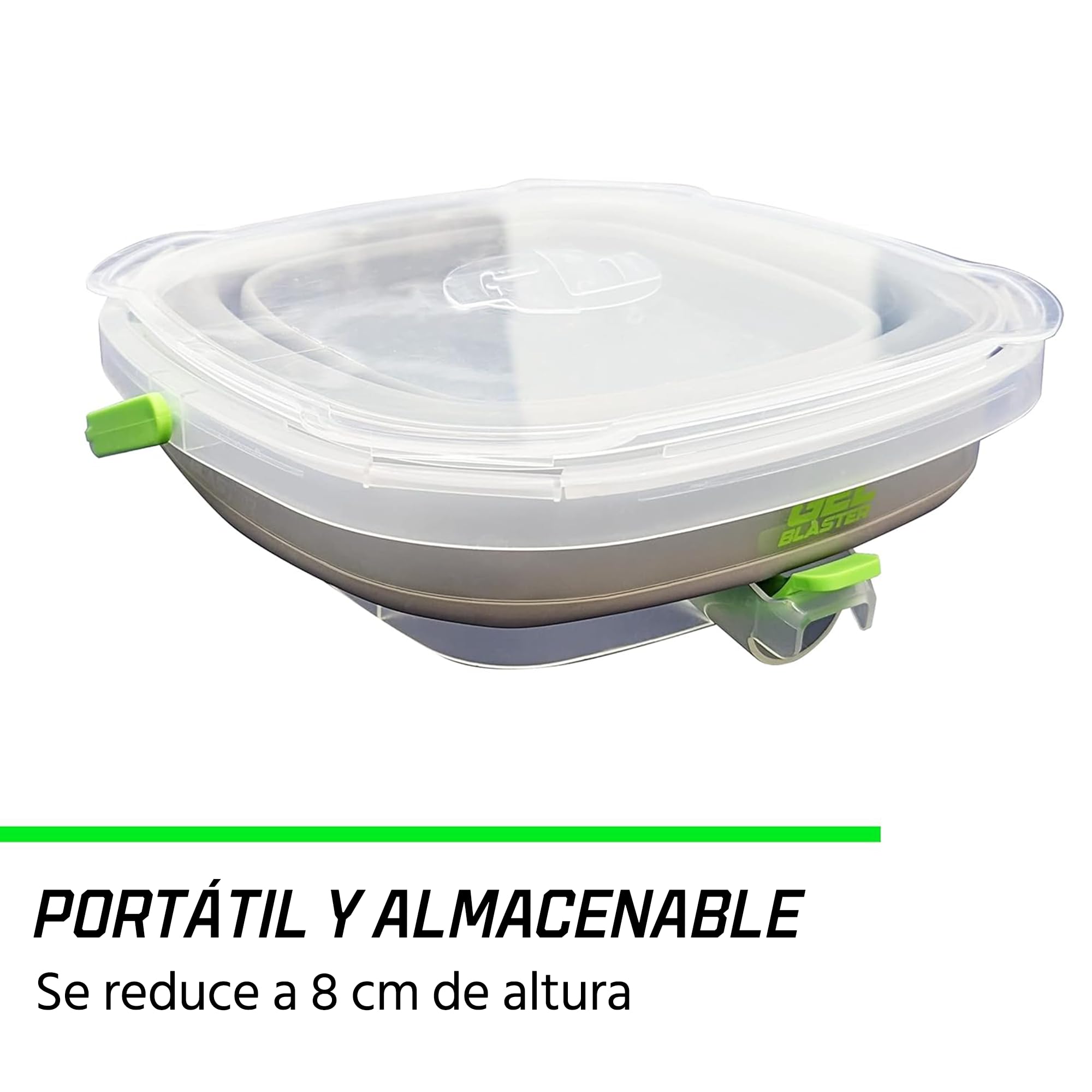 Gel Blaster Gellet Depot: contenedor de munición Plegable, Boquilla de Carga rápida y Filtro Integrado, hidrata y almacena más de 10 000 Gellets, Accesorio Gel Blaster. para Mayores de 14 años