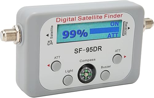 Medidor de satélite digital, medidor de satélite con función de zumbador ATT de 950 a 2150 MHz con medidor de fuerza para DirecTV