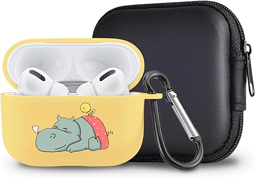 Miniatura 1 de Bonita funda de koala para dormir compatible con AirPods Pro 2 con llavero, diseño de animales de dibujos animados, funda de TPU suave para AirPods