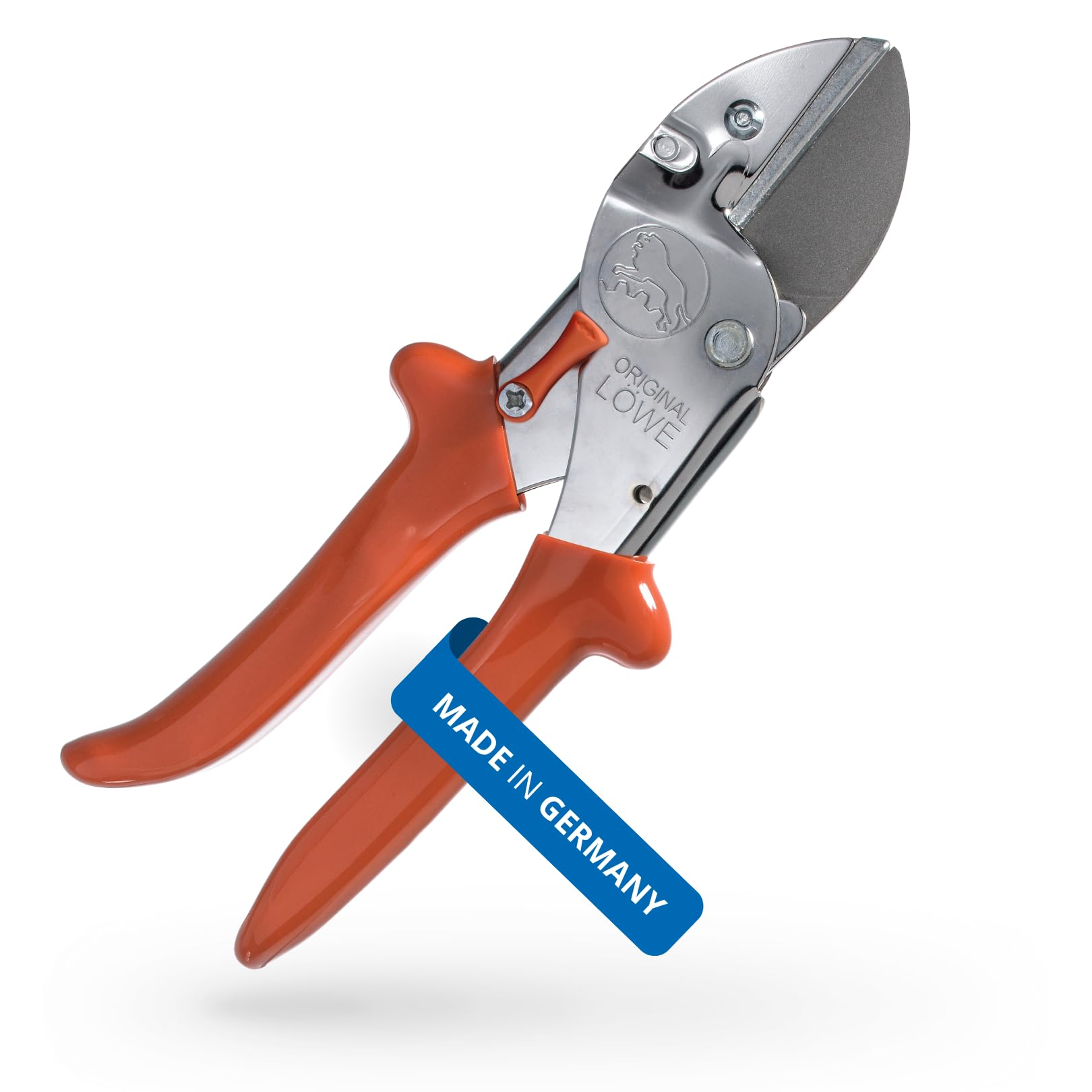 Original LÖWE 1.105 Profi Universal Amboss-Schere - antihaftbeschichtete Stahlklinge 40 mm Schnittlänge - vielseitig einsetzbare Schere in Industrie & Handwerk f. Holz Kunststoff Gummi Leder Metall