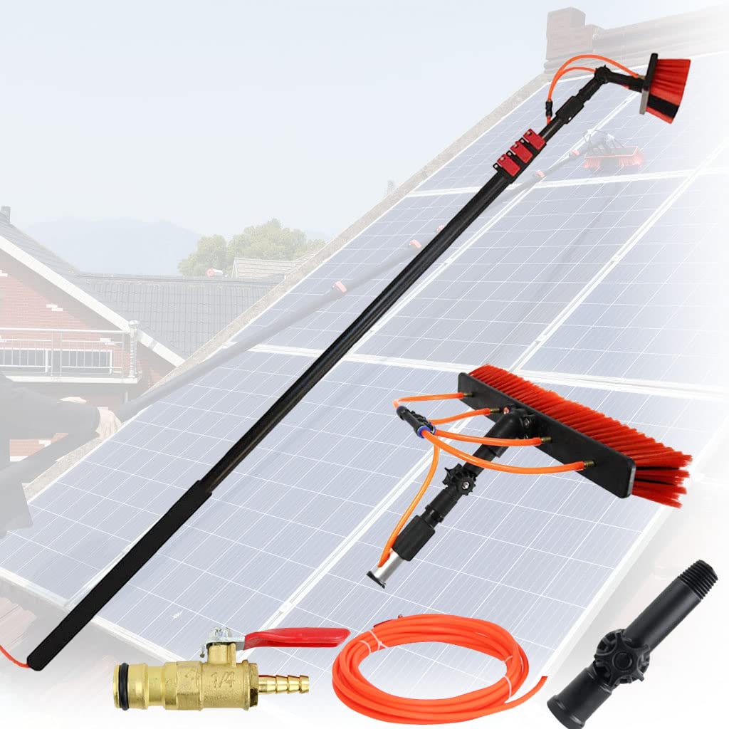 Outils de brosse de nettoyage de poteau télescopique pour laver sans échelle