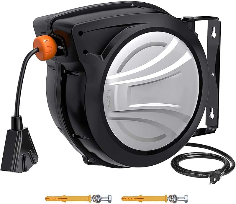 retractable cord reel 20 amp
