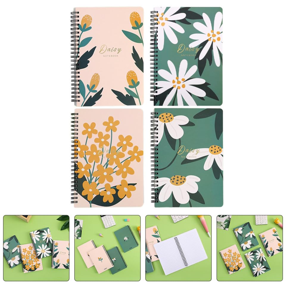 Cahiers à spirale lot notes floral DOITOOL papier écriture pour planification organisation