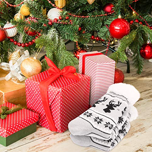 Calmare Aiglam Fleece Socken, Pantoffel Socken, Weihnachtssocken Damen Gemütliche Weiche Vlies Beleg Pantoffel Bett… – Bild 8