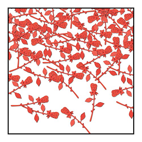 Beistle Red Roses Confetti, 1/2 oz. Package Romantic Table Scatter for Weddings, Valentine’s Day, Anniversaries, Engagement Parties, Horse Racing Events and Love-Themed Celebrations