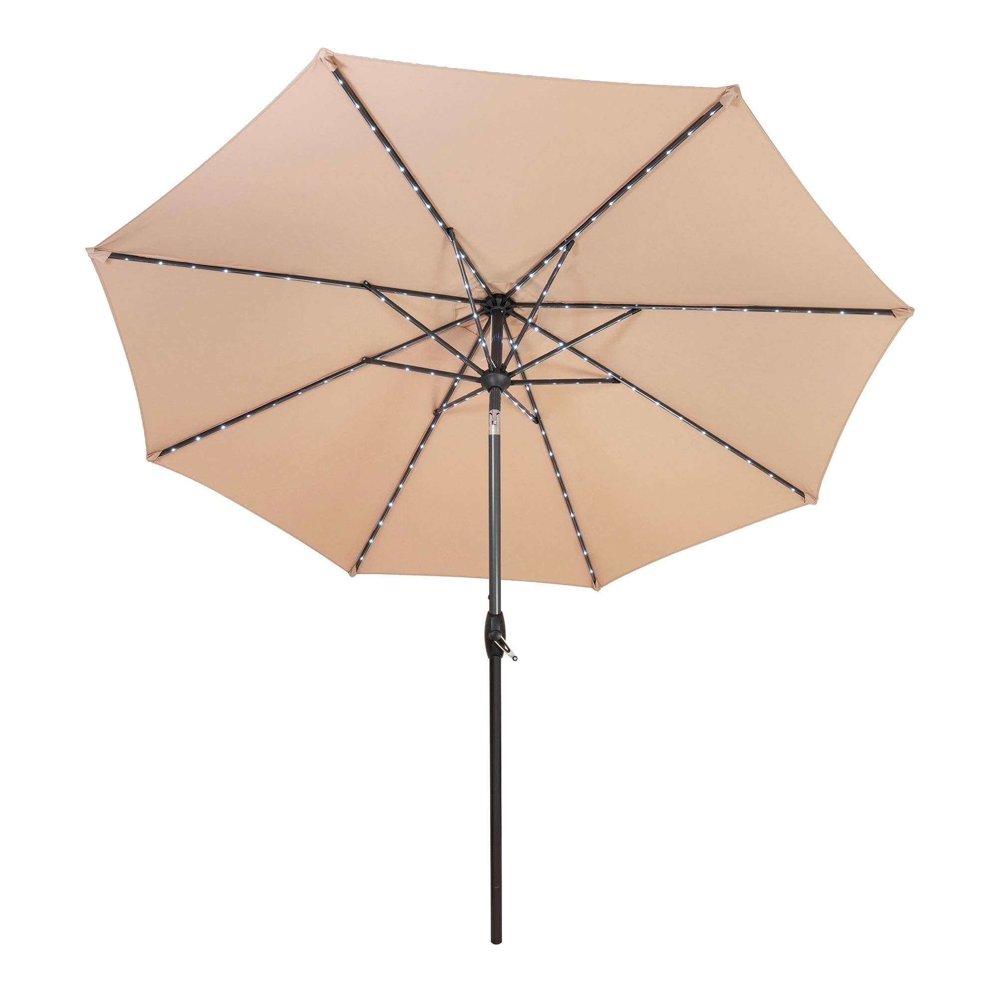 Monstershop Unisex Beige Led Tilt Parasol 2.7M –