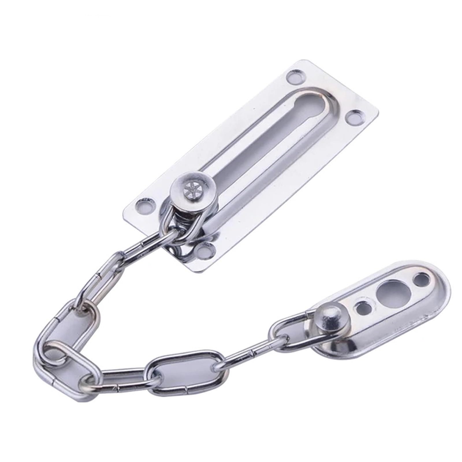 Serrure anti-intrusion domestique via chaîne de porte et loquet en acier pour entrée isolée