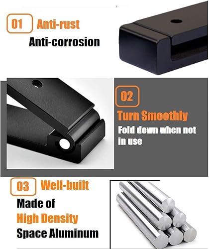 Miniatura 4 de Ganchos para pistola, estantes plegables para interior con acolchado, excelente para colgar o almacenar cualquier pistola larga, escopeta, rifle,