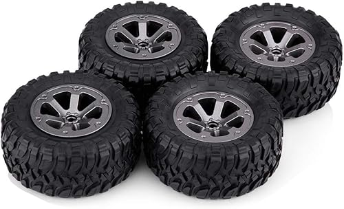 Juego de 4 neumáticos de goma para orugas, accesorios de control remoto para vehículos de seguimiento 116, camiones todoterreno