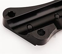 Vista 6 de XKH - Manillar antideslizante 1 pieza 1 pulgada 0.984 in abrazadera superior compatible con Harley Touring 1997 y más negro [B075YHL8H8]