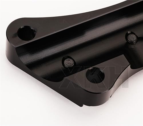 Miniatura 6 de XKH - Manillar antideslizante 1 pieza 1 pulgada 0.984 in abrazadera superior compatible con Harley Touring 1997 y más negro B075YHL8H8