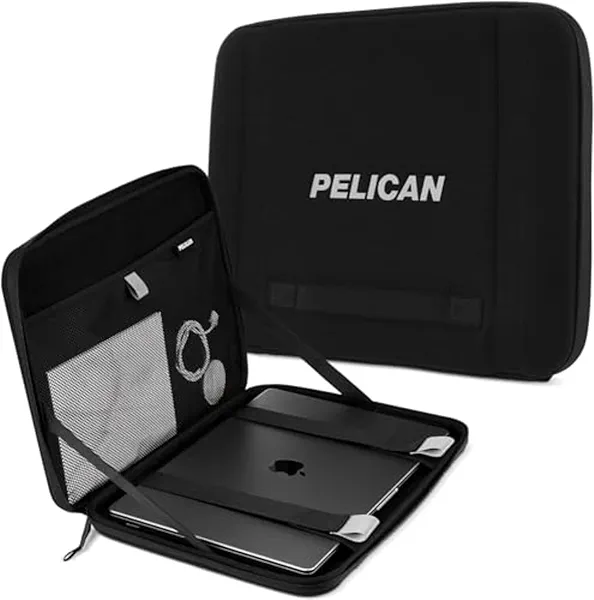 Pelican Ranger Series - Laptop Bag/Sleeve - 16 Inch, Black [Elastic Carrying Handle] [Secure Zip Lock] Water Resistant & Heavy Duty Laptop Case for MacBook Pro 16 / Air, iPad Pro, HP, Dell, Lenovo