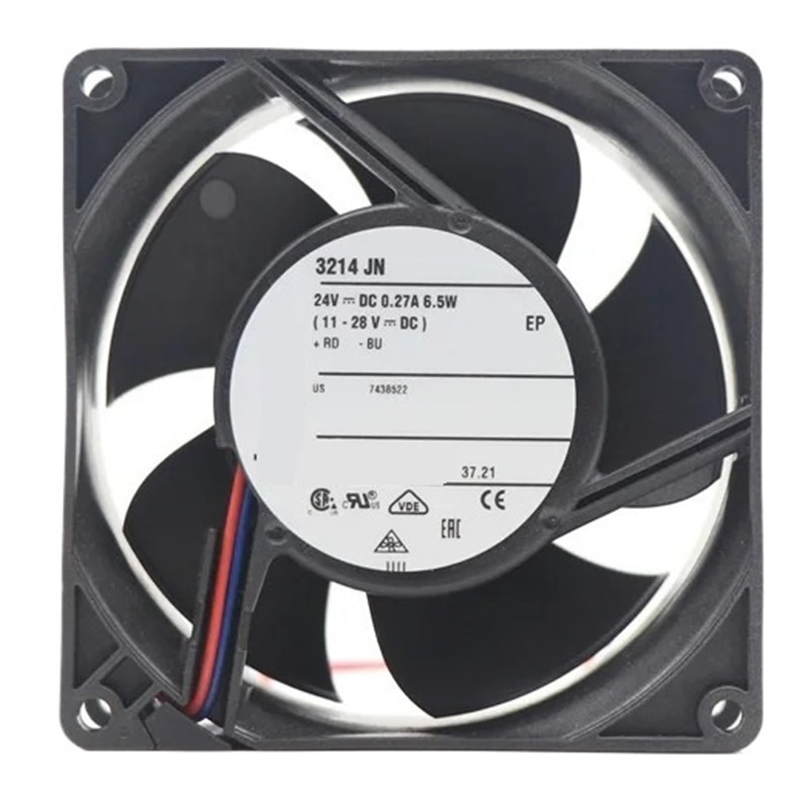 YMUGUEGH 3214JN 24V DC 6.5W 76.5CFM 9238 92x92x38mm 6000RPM Cooling Fan