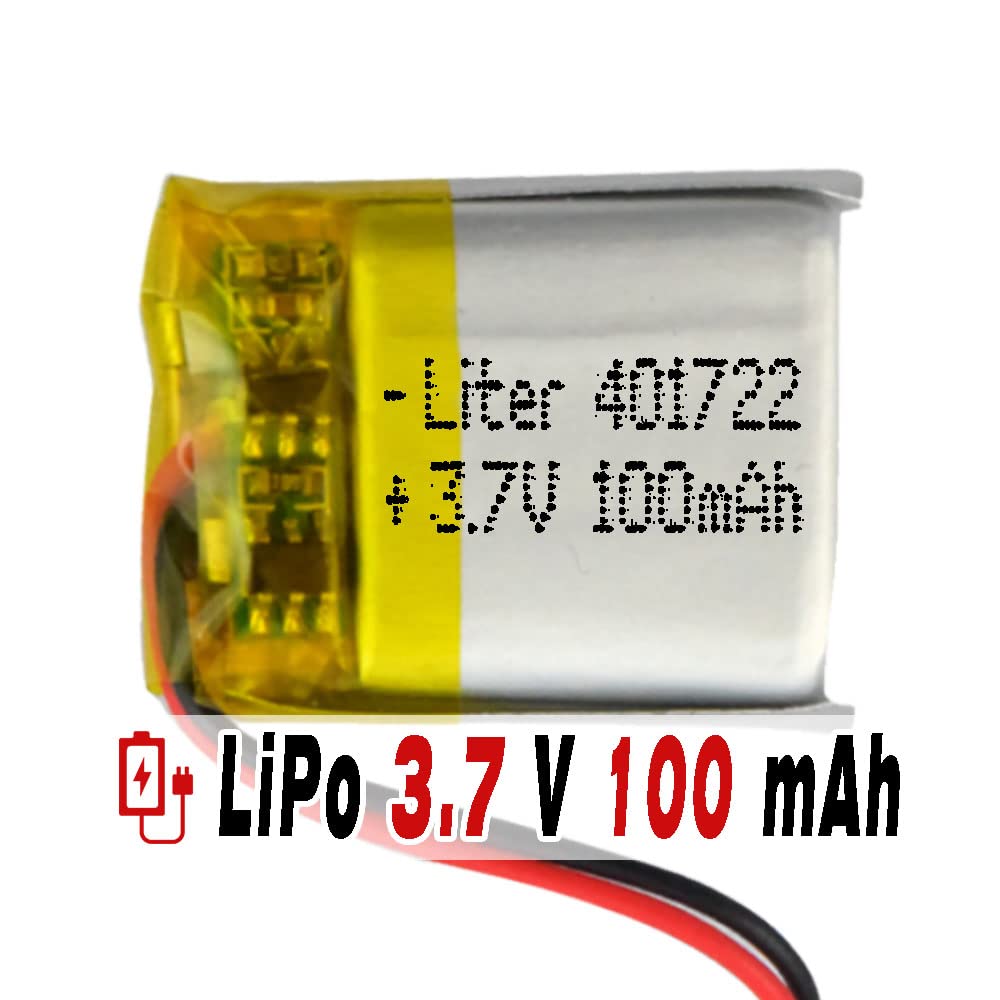 EASTCELL LiPo Akku 250 MAh 3.7V Mit MOLEX 2-Pin Stecker – Leichter Ersatzakku Für RC, Drohnen, Audiogeräte