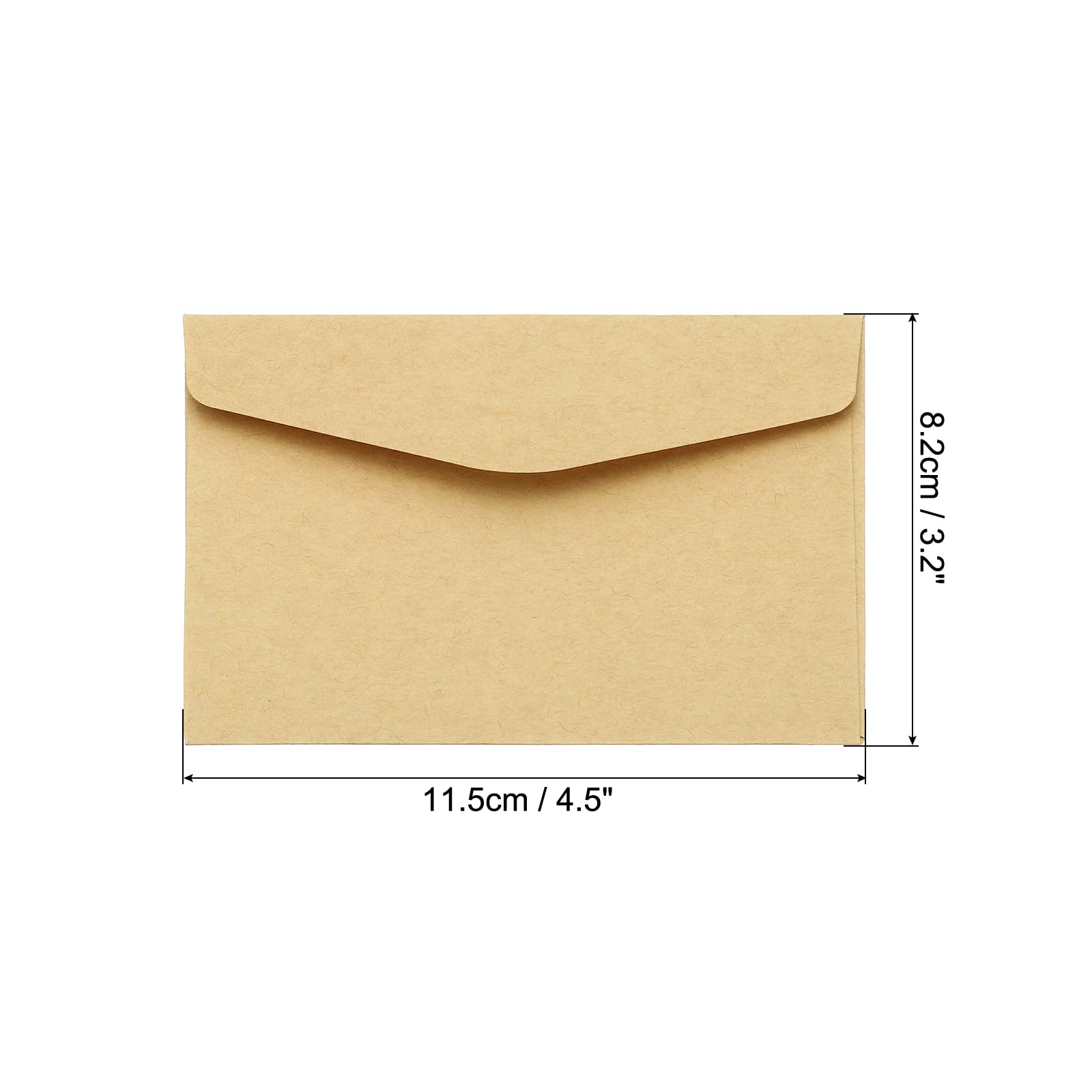 PATIKIL Mini Envelopes, 48 Pack Mini Gift Card Business Card Envelope for Small Note Cards Greeting Wedding Brown - Image 2