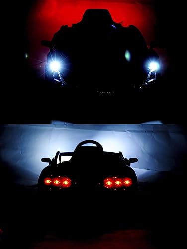 Miniatura 8 de Americas Toys Auto de paseo de 12 V con control remoto pantalla táctil MP4 asiento de cuero automóvil eléctrico para niños con puertas de tijera