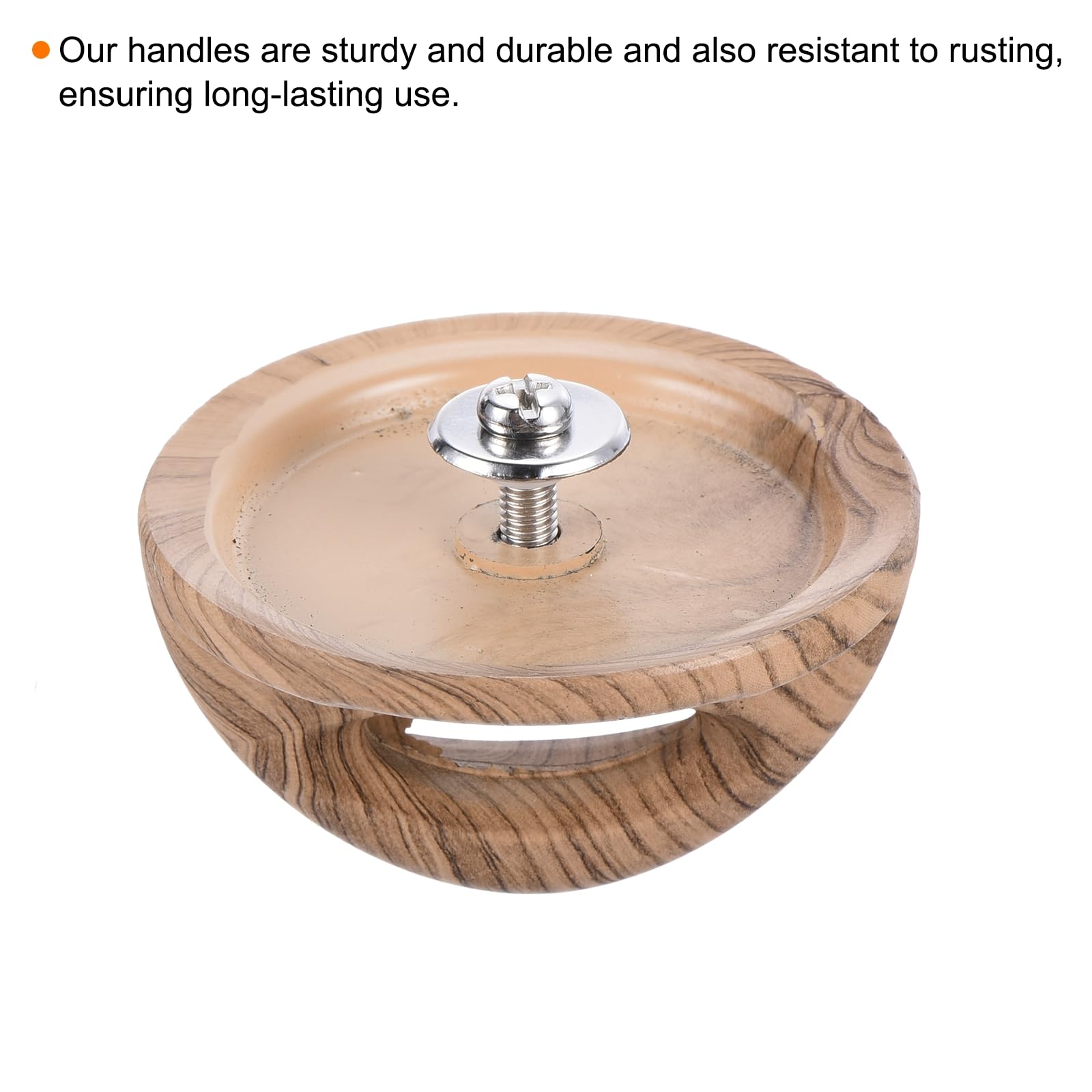 Sourcing Map 2 Pomelli Ricambio Per Coperchi Pentole In Plastica Bordeaux: Diametro 64mm, Con Viti M5, Resistenti Al Calore, Ergonomici E Antiscivolo, Universali