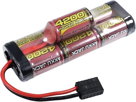 حزمة بطارية Melasta 8.4V 4200mAh Hump NiMH مناسبة لهواية Tracxas RC Racing Car Tracks Boat Tank RC، بطارية RC Nimh قابلة لإعادة الشحن مكونة من 7 خلايا