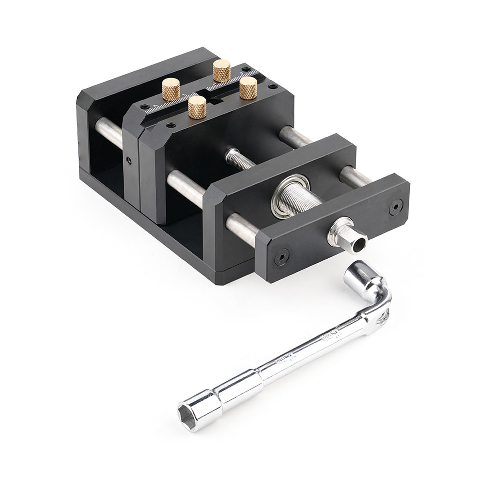 Rgybao Light Compact Selves Centering Vise Portable Workbench Clamp Tool For Precisions Hole Drilling In Woodcraft Projects Bench Centering