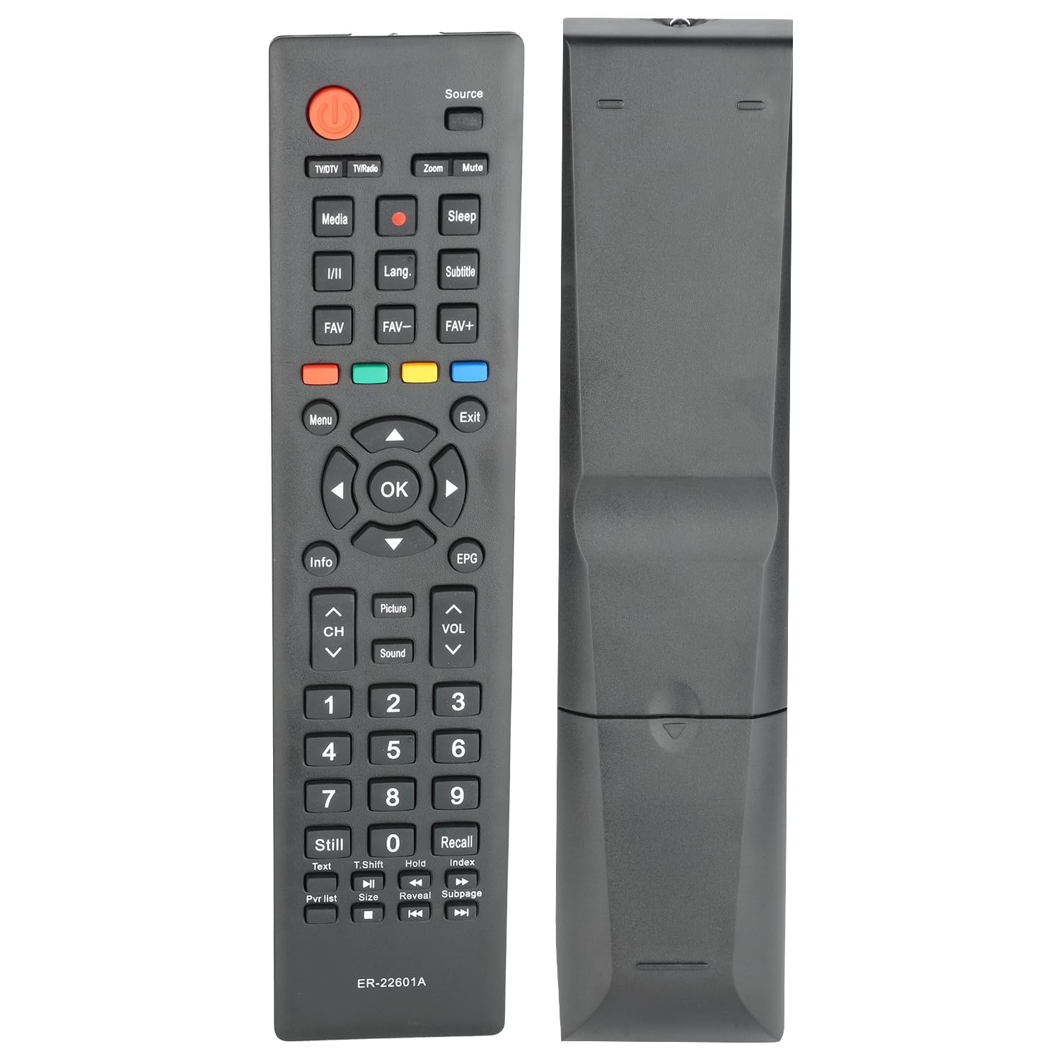 TCNOUMT NUOVO ER-22601A Telecomando di ricambio compatibile per Hisense Smart TV HL24K20D HL32K20D 24D33 24E33 24F33 32D33 32D36 32D50 40D50P 50D36P 32M2160 LHD24D3333333 EU LHD32 W26CEU