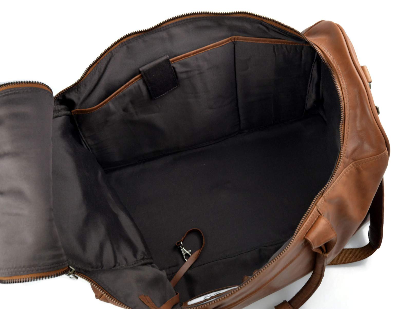 Bolsa de viaje de cuero maleta de cuero equipaje de mano bolsa de viaje grande de cuero XXL bolsa de viaje de mano marrón