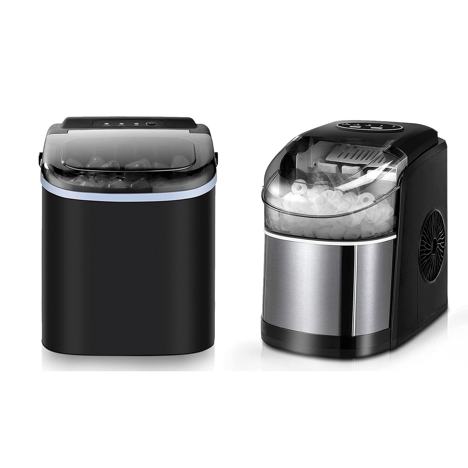 Ice Maker Countertop, Fast ice Making in 6 Mins, 26lbs