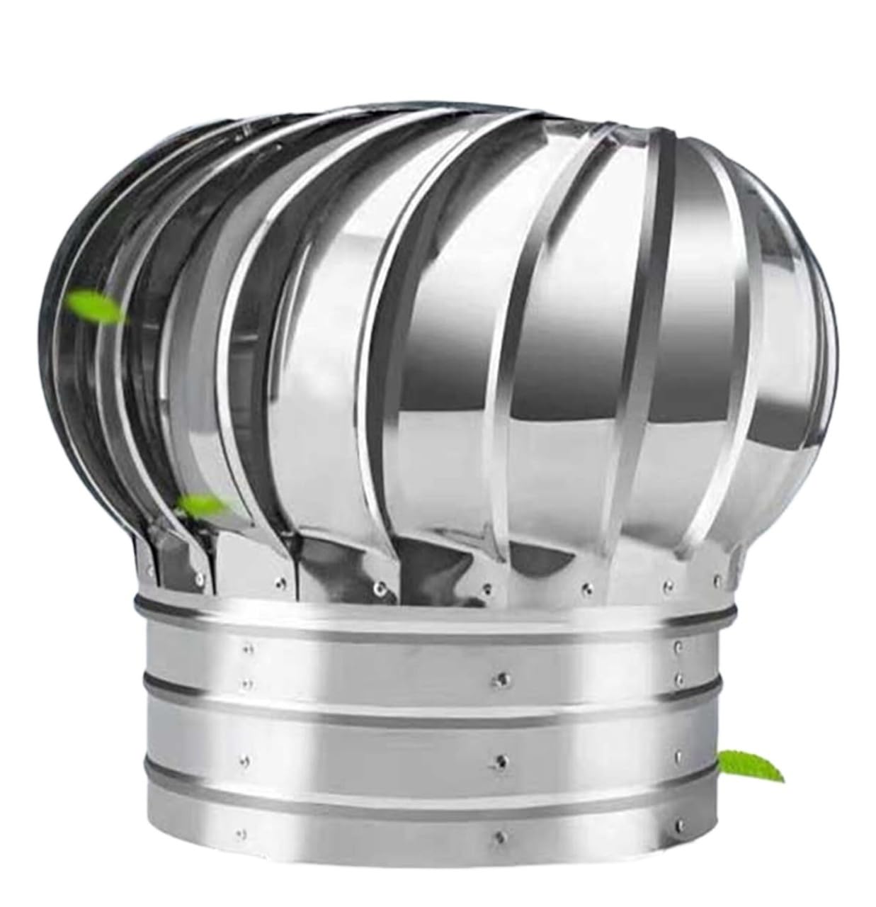 Rotating Chimney Cowl Cap, Rotating Chimney Cowl Turbine Ventilator Multiple Sizes(160mm/6.3in)
