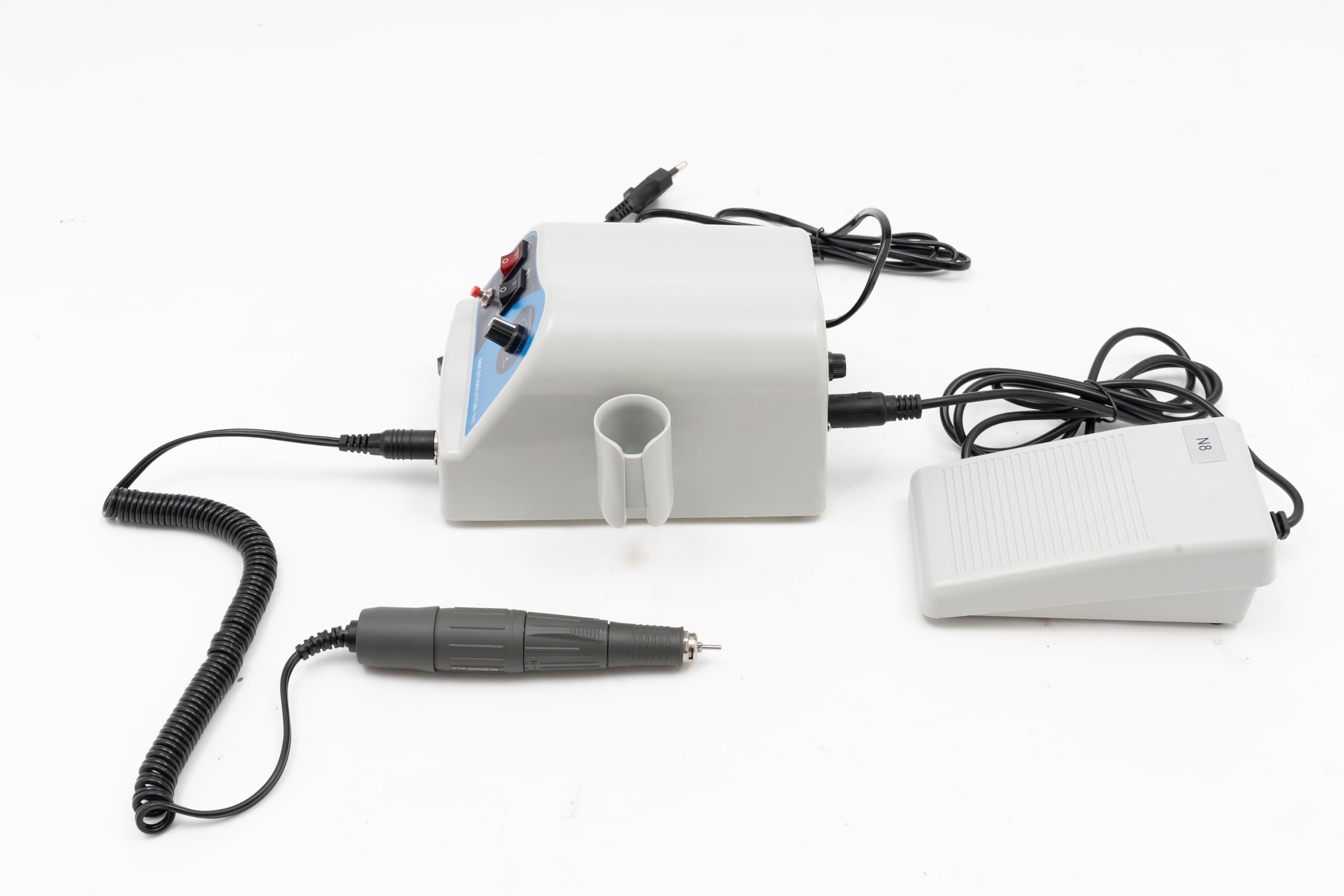 N8 Micromoteur électrique de laboratoire 0-45 000 tr/min 2,35 mm Polisseuse électrique Micro moteur Unité de polissage pour bijoutiers, artisans, équipements de laboratoire