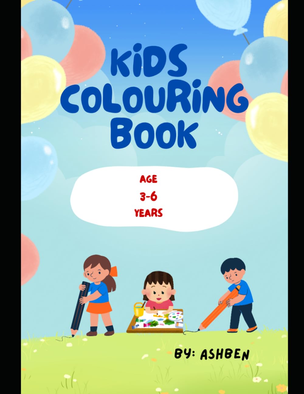 Fun & easy colouring books for kids: preschool alphabets for 3-6 years old kids