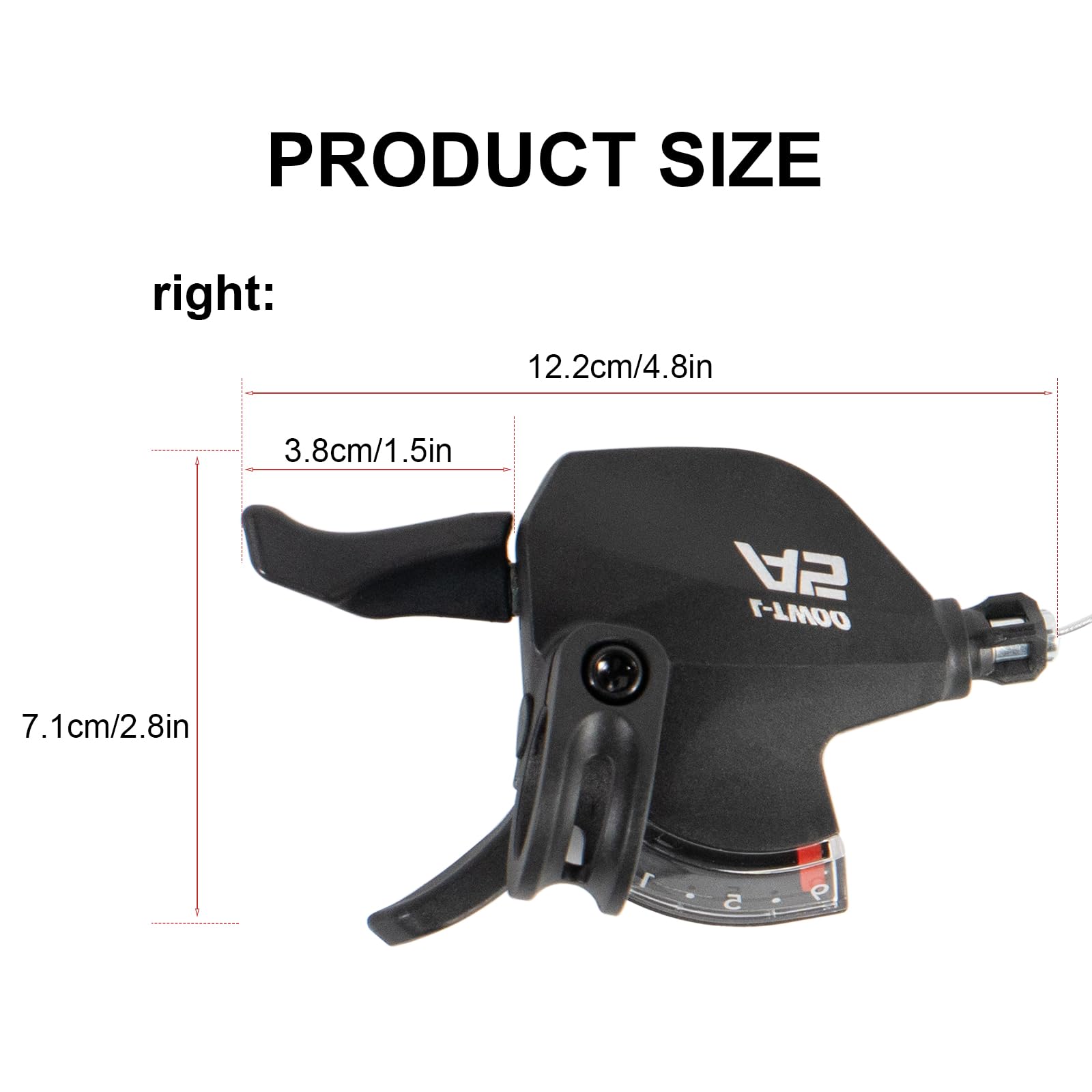 Chooee Levier de changement de vitesse 3 x 9 vitesses pour Shimano/Sram, levier de vitesse pour VTT