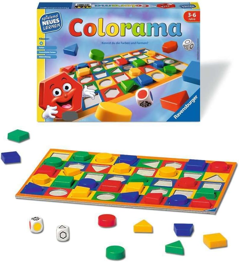 Ravensburger Colorama 24921 - Assignment Game for The Little Ones - Game for Children from 3 to 6 Years - Playing New Learning for 1-6 Players