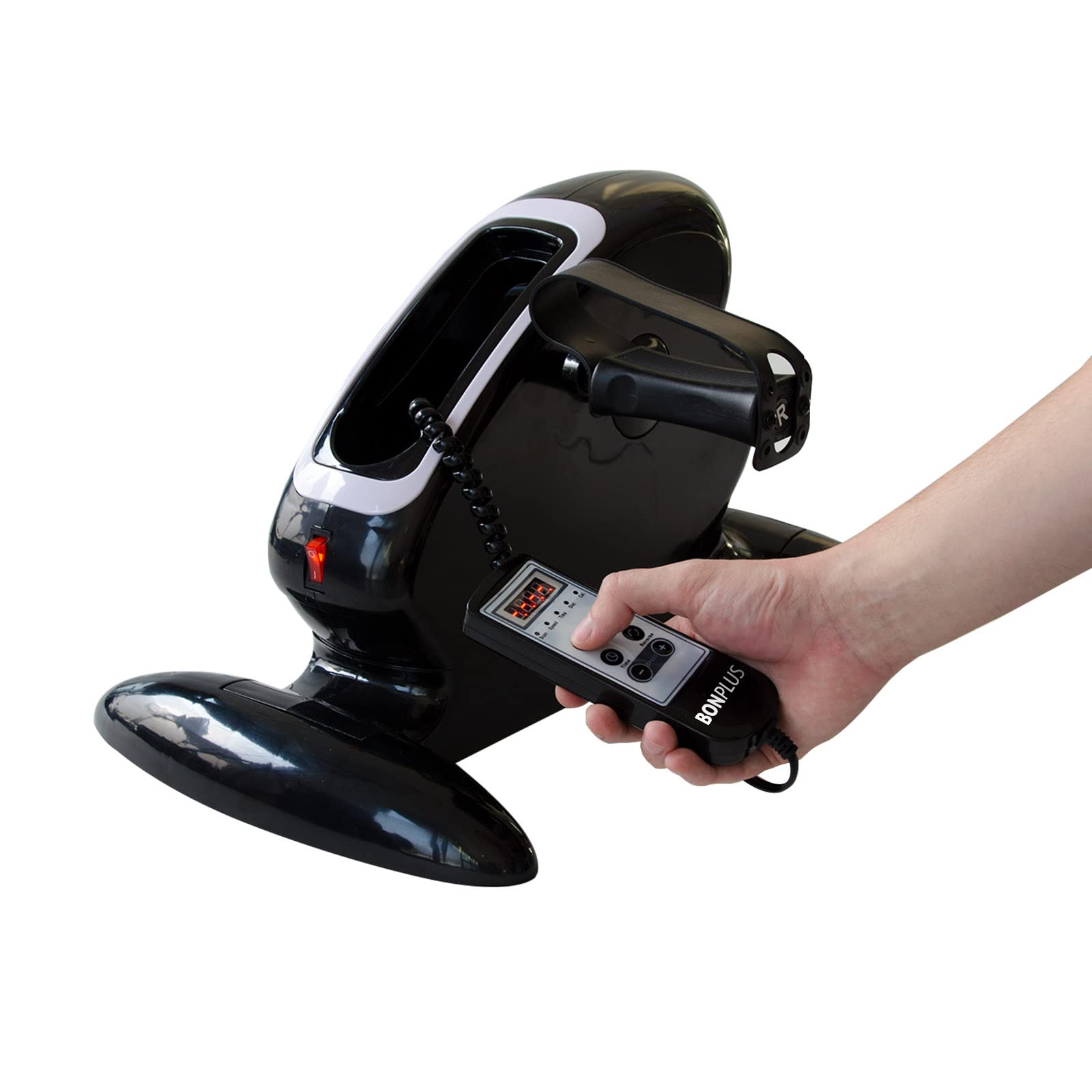 Mini Vélo Électrique Pédalier 12 Niveaux de Vitesse Télécommande Bidirectionnel 5 Modes Réhabilitation