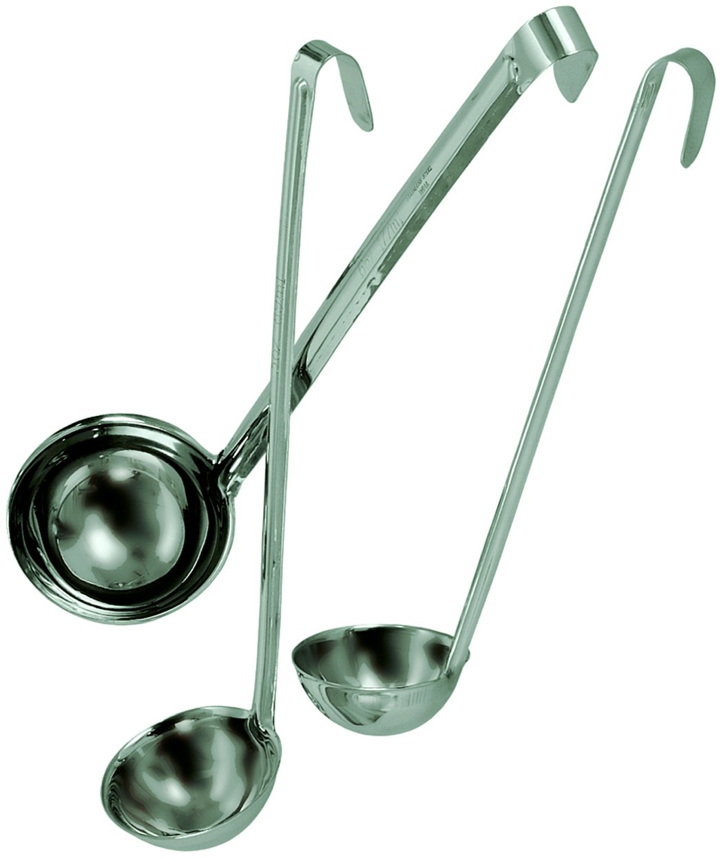 Update International (LOP-120) 12 oz 1-Piece Stainless Steel Ladle