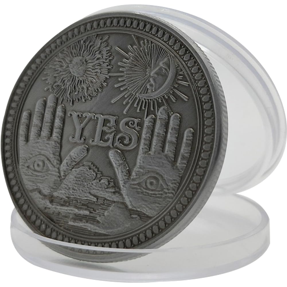 Patrón 1pc Sí No Desafío Cráneo De La Moneda, Estereoscópica Cobre Antiguo Recuerdo Colección De Moneda para Toss Game Collector