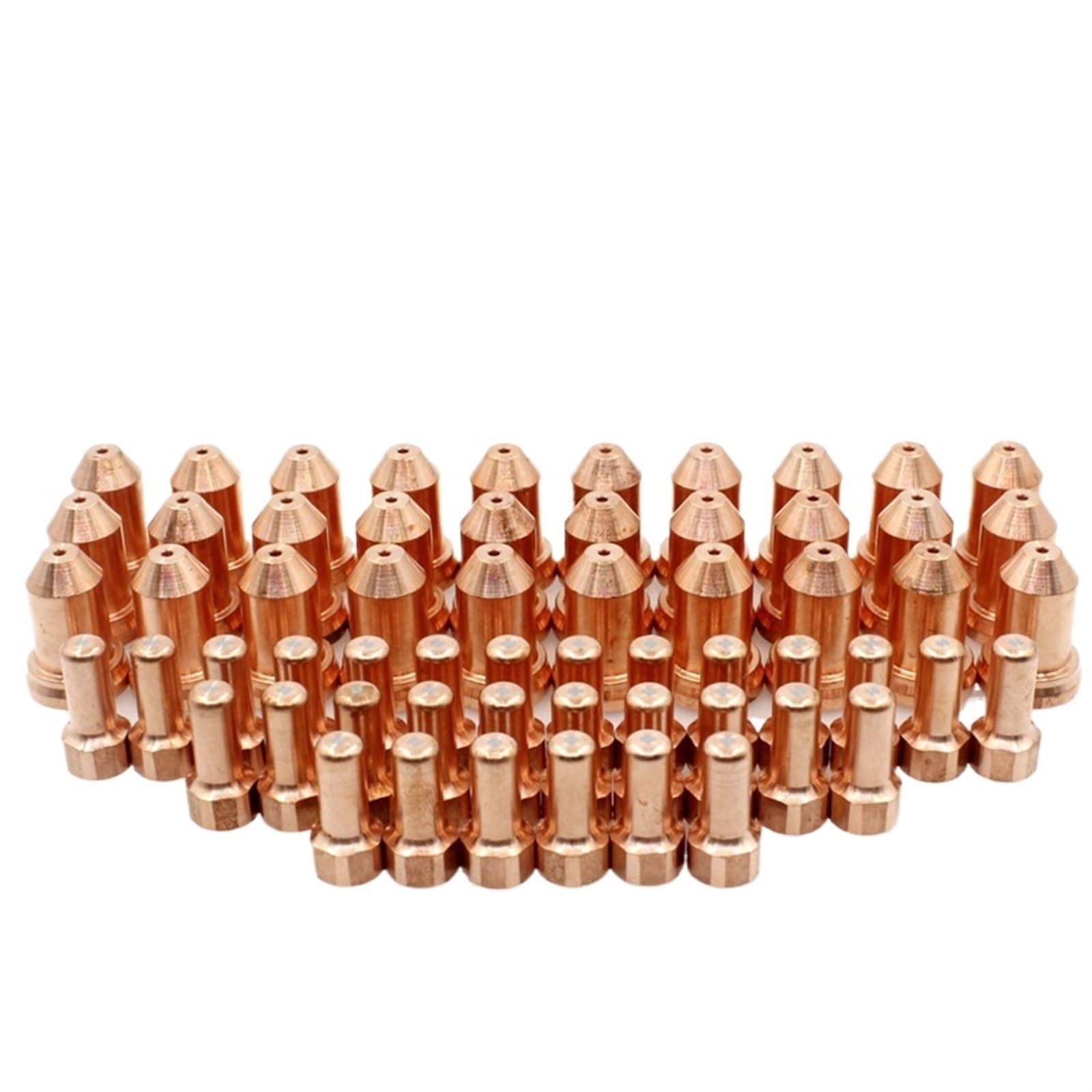 Plasma Cutter, 60pcs PT-80 PT80 IPT-80 Plasma Cutter Torch Electrode 1.3mm .0mm .2mm Tips 52558 51311.13 Nozzles Welding Parts