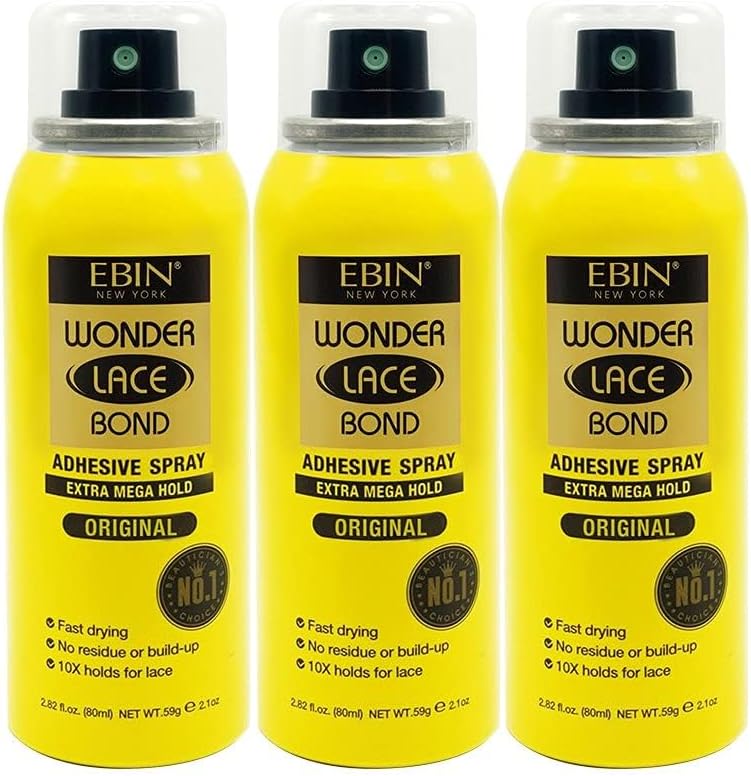 Wonder Lace Bond Adhesive Spay (Original 2.7oz / 80ml) - 3pack