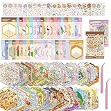 40 Stück 3D House Stickers Scene Set 3D Stickers Scene Miniatur Haus Sticker Book mit Pinzette Mminiatur Hausbau Room für Erwachsene und Kinder