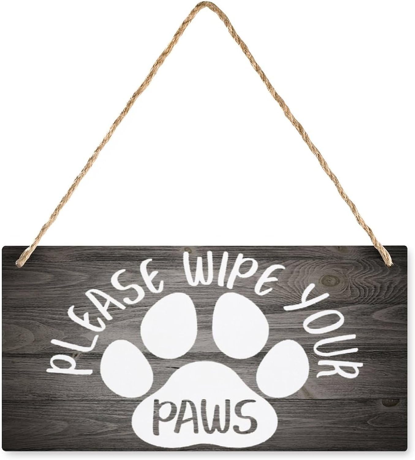 5x10 Inch Decorative Sign For Front Door Outside Please Wipe Your Paws Sign farmhouse Wooden Hanging Sign Rustic Wall Art Plaque Decor For Front Door Porch Yard